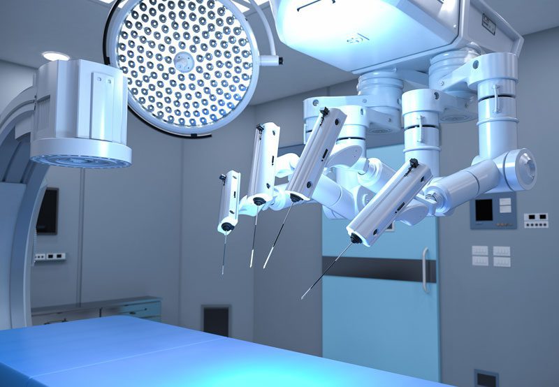 Robotic-surgical-equipment-in-operating-room Robotic-surgical-equipment-in-operating-room